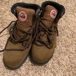 Woman’s steel toe boots